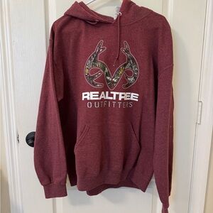 Realtree Maroon Hoodie for Men